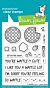 Lawn Fawn 3x4 clear stamp set a waffle lot