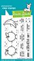 Lawn Fawn 3x4 clear stamp set fruitful friends