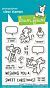 Lawn Fawn 3x4 clear stamp set sweet christmas mice