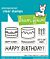 Lawn Fawn 2x3 clear stamp set cake it easy add-on