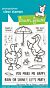 Lawn Fawn 3x4 clear stamp set silly goose, rain or shine!