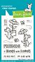 Lawn Fawn 3x4 clear stamp set mice flowers