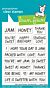 Lawn Fawn 3x4 clear stamp set jam and honey sentiments