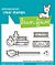 Lawn Fawn 2x3 clear stamp set hocus purr-cus! add-on