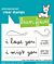 Lawn Fawn 2x3 clear stamp set i like cute moths add-on