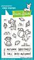 Lawn Fawn 3x4 clear stamp set fall mice