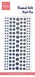 Marianne Design Decoration Enamel dots - Glitter Nachtblauw PL4525 21x9,5cm