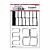 Dina Wakley MEdia Cling Stamps Grid It