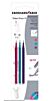 Navulling Eberhard Faber gelpen assorti 3st.( roze, paars, turquoise)
