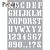 Pronty Mask stencil Alphabet  A5   