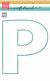 Marianne D Craft Stencil - P-Letter PS8148 210x149 mm