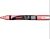 Krijtmarker met conische punt medium metallic rood