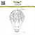 Lesia Zgharda Design Stamp Air Balloon