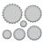 Spellbinders Classic Scalloped Circles Etched Dies (S4-125)   