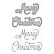 Classic Merry Christmas Etched Dies (S4-1298)