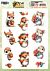 3D Pushout Sheet - Berries Beauties - Cute Animals - Forest Friends