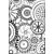 Sizzix 3-D Texture Fades Embossing Folder - Mini Mechanics Tim Holtz 665633