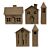 Sizzix Thinlits Die Set 21PK - Paper Village #2  Tim Holtz 