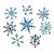 Sizzix Thinlits Die Set 8PK - Scribbly Snowflakes  Tim Holtz  