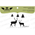 Lesia Zgharda Design Stamp Deer + Christmas trees