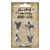 Tim Holtz Idea-Ology Metal Adornments 4/Pkg Foliage