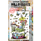 Aall & Create #1087 - A6 Stamp Set - Aubergine Lodge