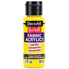 DecoArt SoSoft Fabric Acrylics 59ml Textielverf Cadmium Yellow Hue