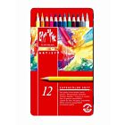 CARAN D'ACHE SUPRACOLOR AQUARELPOTLOOD METALEN DOOS 12 STUKS