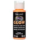 DecoArt Textielverf SoSoft Fabric Glow 59ml Orange 59ml