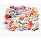 CC Plastic Kralen Zeedieren 9-12 mm Multi 380 stuks
