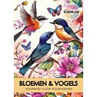 KleurLab® Bloemen en Vogels Kleurboek voor Volwassenen