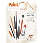 Clairefontaine Paint'On glued pad A3 40sh 250g white
