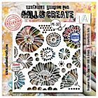 AALL & Create Dentelle Florale 6x6 Inch Stencil Coquelicots Jolis by Azoline (AALL-PC-277)