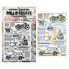 AALL & Create Geometric Gazette A6 Stamp Sets Global Gazette by Autour De Mwa & Co (AALL-TP-1343)