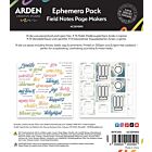 Arden Creative Field Notes Page Makers Ephemera Pack (74pcs) (ACSEP0011)