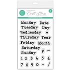 Craft Consortium Photopolymer Stamp Set Days of the Week (CCESTMP001)