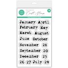 Craft Consortium Photopolymer Stamp Set Journal - Months (CCESTMP006)
