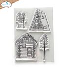 Elizabeth Craft Designs Into the Woods Stamp Set Cabin Love