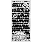 Stamperia Furry Friends 2 Thick Stencils 12x25cm Cool Street Bricks by Antonis Tzanidakis (KSTDL181)