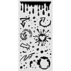 Stamperia Furry Friends 2 Thick Stencils 12x25cm Ink Splatters by Antonis Tzanidakis (KSTDL182)