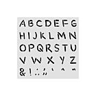 Stamperia Baby Thick Stencil 12x12cm Alphabet (KSTDS70)