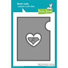 Lawn Fawn dies magic iris heart add-on