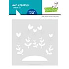 Lawn Fawn heart garden stencil