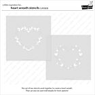 Lawn Fawn heart wreath stencils