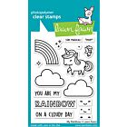 Lawn Fawn 3x4 clear stamp set my rainbow