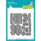 Lawn Fawn dies tiny gift box owl and penguin add-on