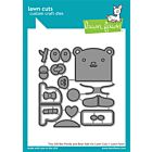 Lawn Fawn stand-alone die tiny gift box panda and bear add-on