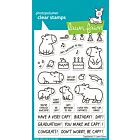 Lawn Fawn 4x6 clear stamp set capybaras!