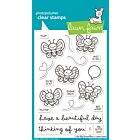 Lawn Fawn 4x6 clear stamp set i like big butterflies
