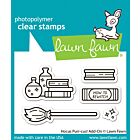 Lawn Fawn 2x3 clear stamp set hocus purr-cus! add-on
